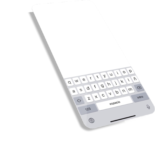 Iphone screen layer keyboard