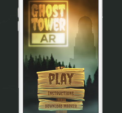 Poster ar ghost tower