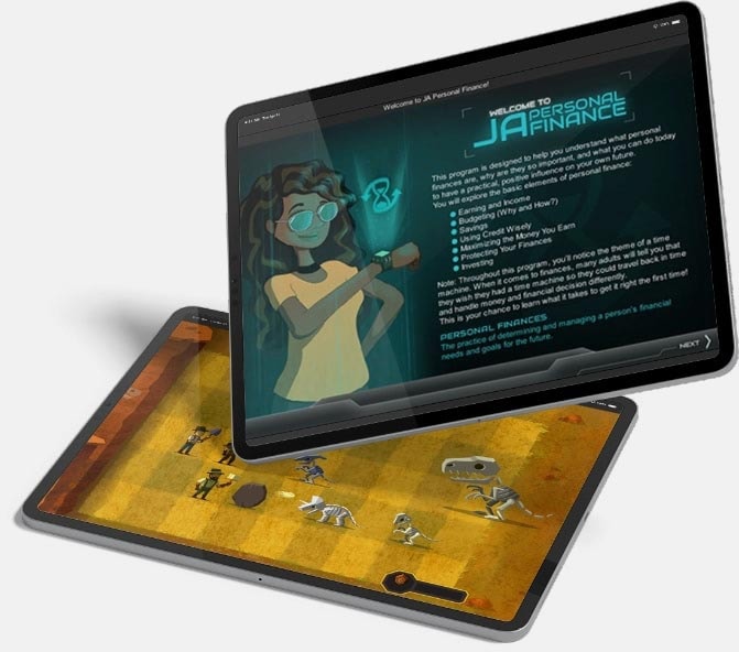 JA and LOL game design on tablets