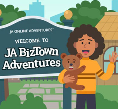 JA BizTown Adventures Card Tilte